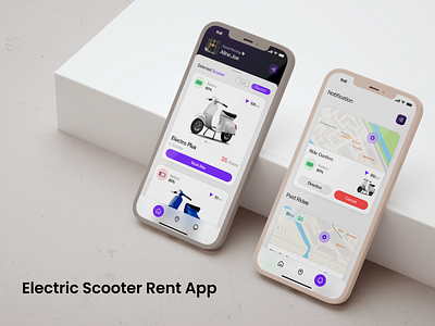 Scooter riding app concept app branding design graphic design illustration typography ui ux vector