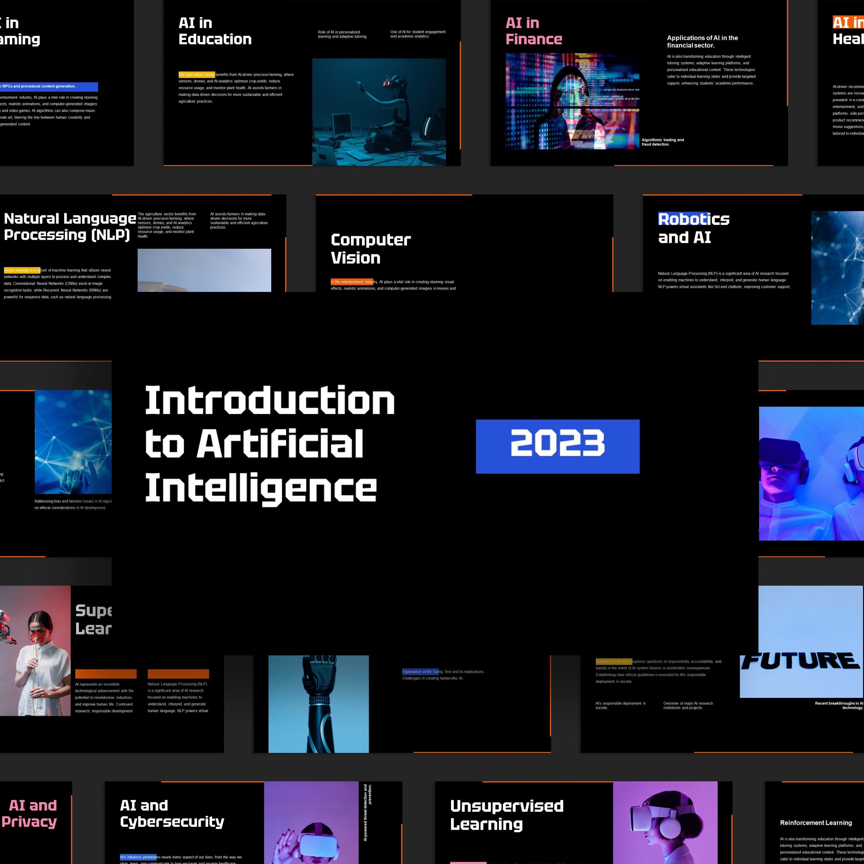 AI Presentation Design ai presentation animated presentation animated slides branding design google slide design graphic design illustration logo presentation design ui