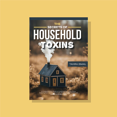 The Secret Of Household Toxins Book Cover Design alvi studio book cover book design book front branding cover design graphic design household illustration packaging design page design