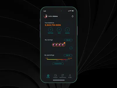 Personal finance app 3d branding dark mode dashboard design finance icons personal finance ui ux