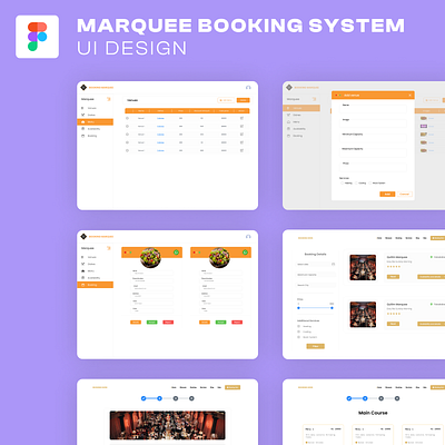 MARQUEE BOOKING SYSTEM DESIGN motion graphics ui