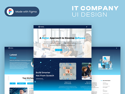 IT COMPANY WEBSITE DESIGN graphic design ui