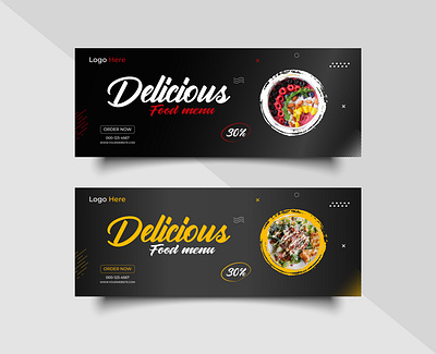 Social media Food Cover Design branding cover facebook food graphic design social media post