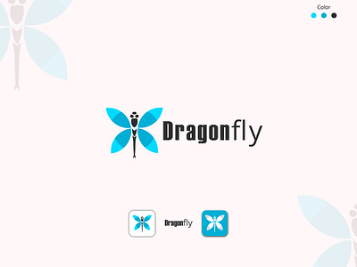 DragonFly Logo dragon logo dragonfly logo graphic design logo logo design logo designer mh ripon mhr design minimal logo unique logo