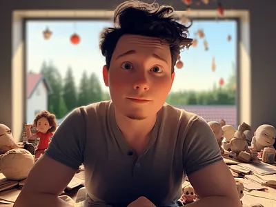 Daboloskov's Pixar version ai daboloskov imagine midjourney pixar