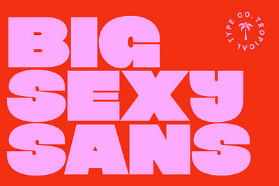 Big Sexy - Sans Serif big font black font bold font chunky font groovy font thick font wide font