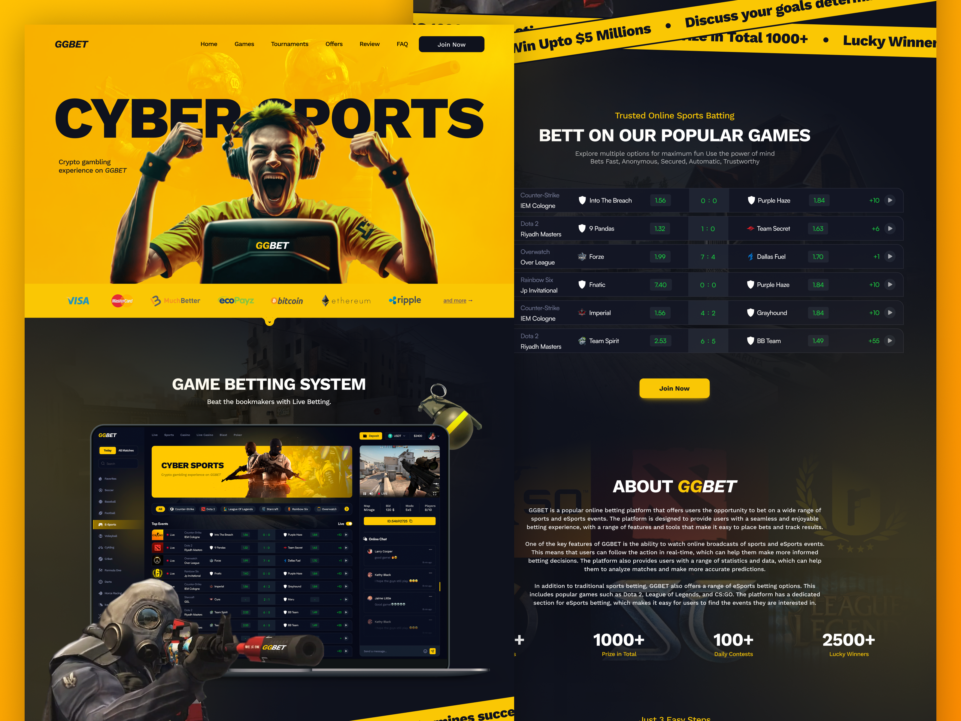 GGBET | Betting platform 3d bet betting betting platform claen design gambling game gaming logo online casino platform play player promo sport ui ux win winner