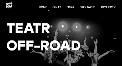 Theatre Association Web Design "Teatr Off-Road" graphic design theatre ui web webdesign