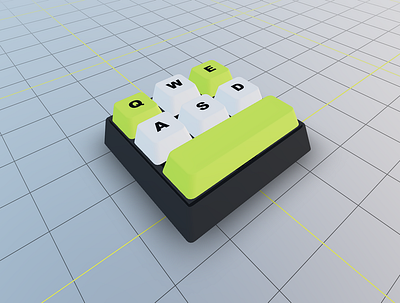 A simple interactive keyboard 3d code interactive ui