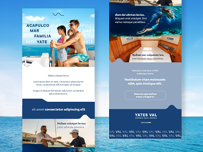 Mailing for a Yacht Company mail mail design sea