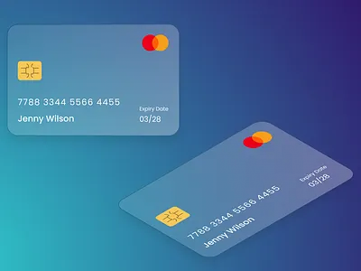 Transparent Credit Card UI Design banking block chain branding credit card credit card design finance finance business interface ui uidesign uitreands