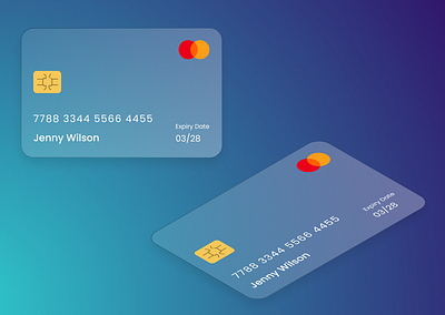 Transparent Credit Card UI Design banking block chain branding credit card credit card design finance finance business interface ui uidesign uitreands
