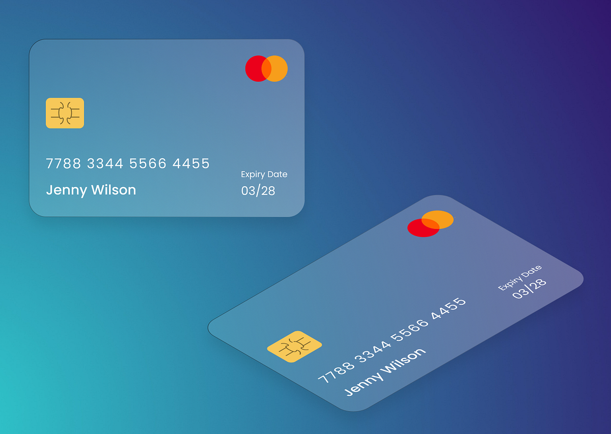 Transparent Credit Card UI Design by Chetan Shinde on Dribbble