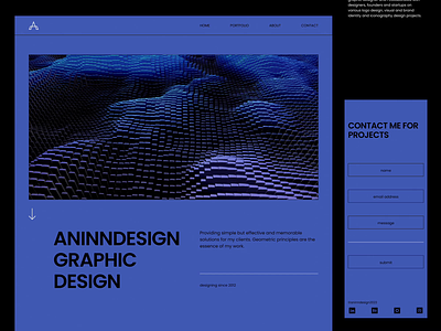 Portfolio Web animation branding design graphic graphic design portfolio typography ui web web design website website design