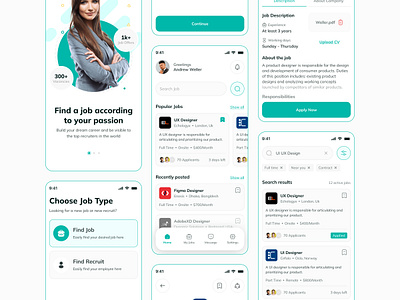 Job Finding app design banner