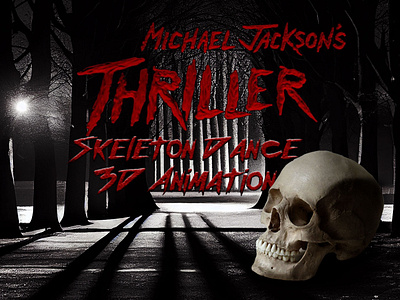 Tribute to Michael Jackson's Thriller 3D animation 3d 3d animation animation graphic design halloween motion graphics tribute