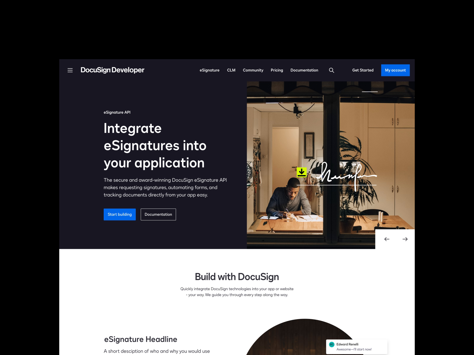DocuSign Developer by notdev on Dribbble