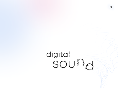 Digital heartbeat sound cover cover design poster ui uiux ux web design