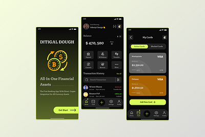Bank App / Fintech / Cryptocurrency / Mobile App crypto cryptocurrency design finance fintech mobile ui ux