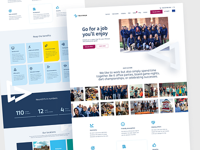 Career - landing page design graphic design landing page ui ux web