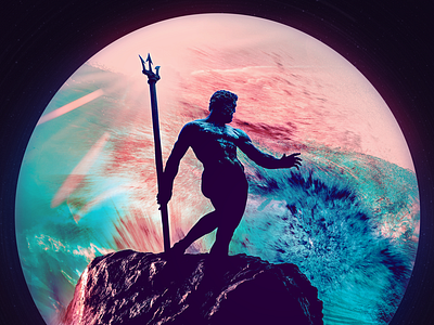 Neptune EP cover art album art digital illustration graphic design