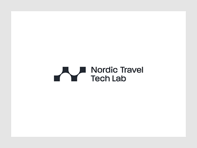 Nordic Travel Tech Lab Logo abstract branding dots lab logo minimal minimalistic nordic scandinavian startup tech