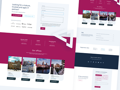 Contact Landing Page design graphic design landing page ui ux uxdesign