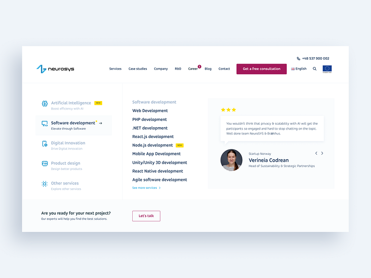 Website menu design by Przemek Kaczmarczyk on Dribbble