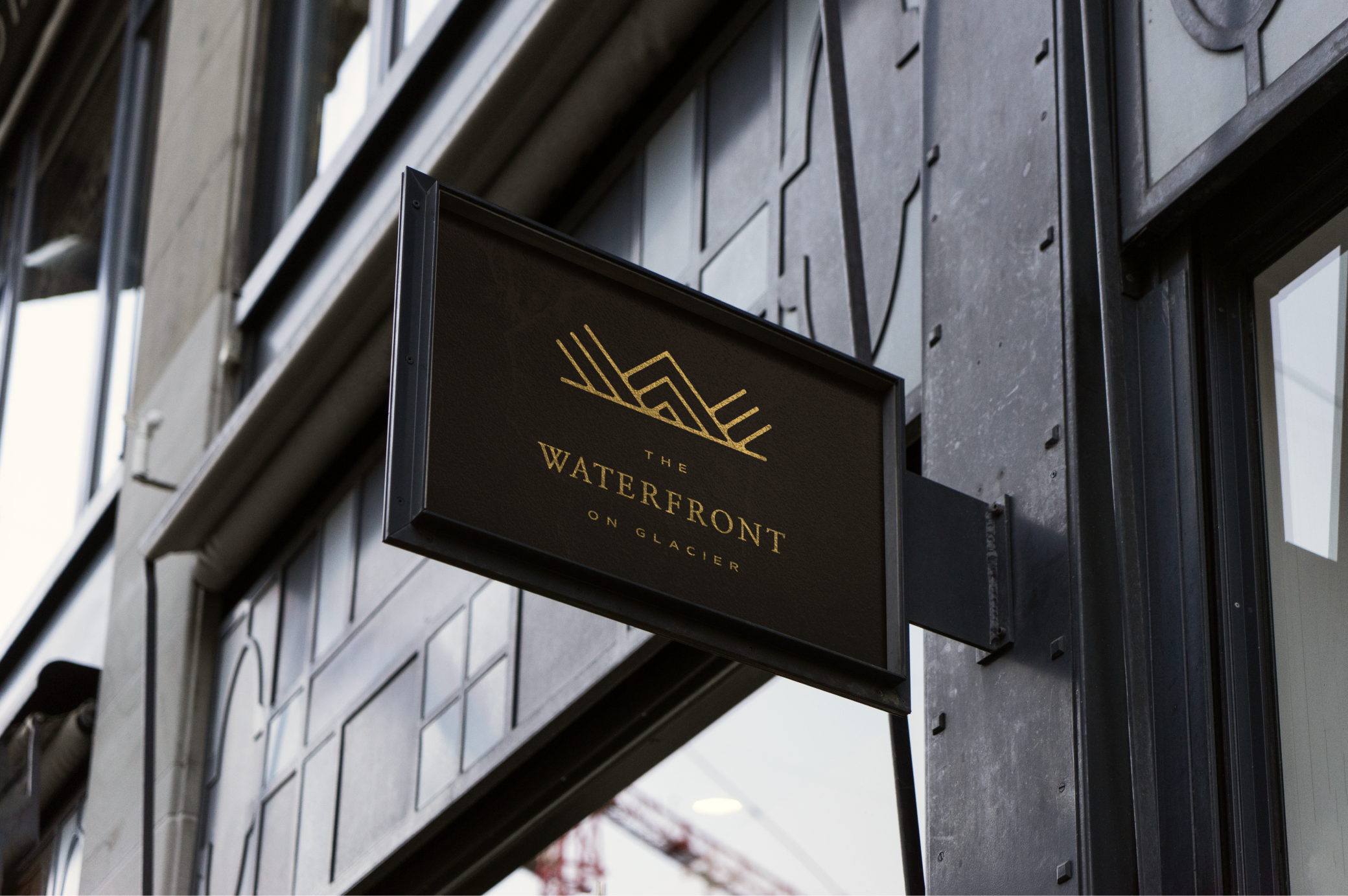 The Waterfront on Glacier Branding branding graphic design logo