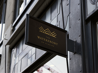 The Waterfront on Glacier Branding branding graphic design logo