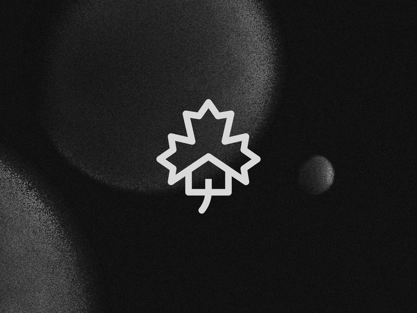House + maple leaf Logo concept home homeleaf house house leaf maple leaf