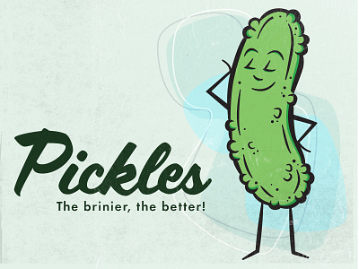 Pickles character character designer graphic desing illustration mid centuru mid century pickle pickles