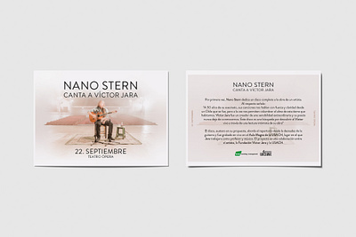 RRSS | Nano Stern chile doors theater print graphic design music nano stern print rrss social