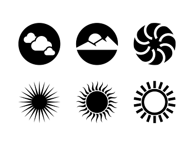 Sun Logo Collection #5 modern logo