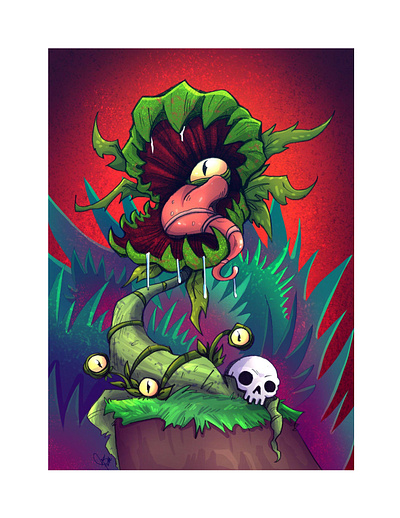Deadly Plant Concept cartooning character design concept art creature design illustration plant design