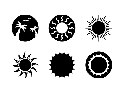 Sun Logo Collection #7 modern logo