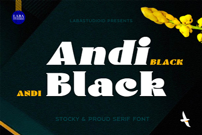 Andi Black Font andi black andi black font andiblack andiblack italic andiblack serif andiblackfont black font bold font elegant font modern modern font multilingual font stocky font versatile