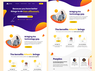 AIRPA - Company Profile Website branding clean dashboard design minimalist ui ux web website