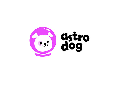 Astro dog logo animal logo astro branding design dog logo logo mascot mascot logo typography vector