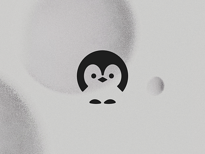 Baby Emperor Penguin Logo Concept bird bird illustration bird logo branding clarance emperorpenguins illustration logo penguins