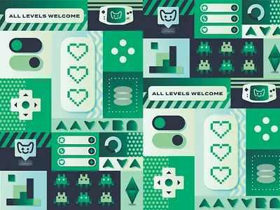 The Inner Gamer - Branding - Illustration android brand branding console controller design game gamer graphic design icon illustration logo minimal minimalist pattern smiley vector video game