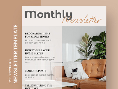Monthly Newsletter Free Google Docs Template design doc docs document email free template free template google docs google google docs monthly ms newsletter newsletters print printing template templates word
