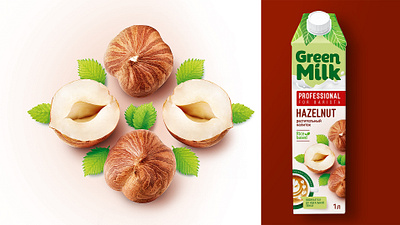 Green Milk branding design food foodstyling graphic design logo packaging vegan