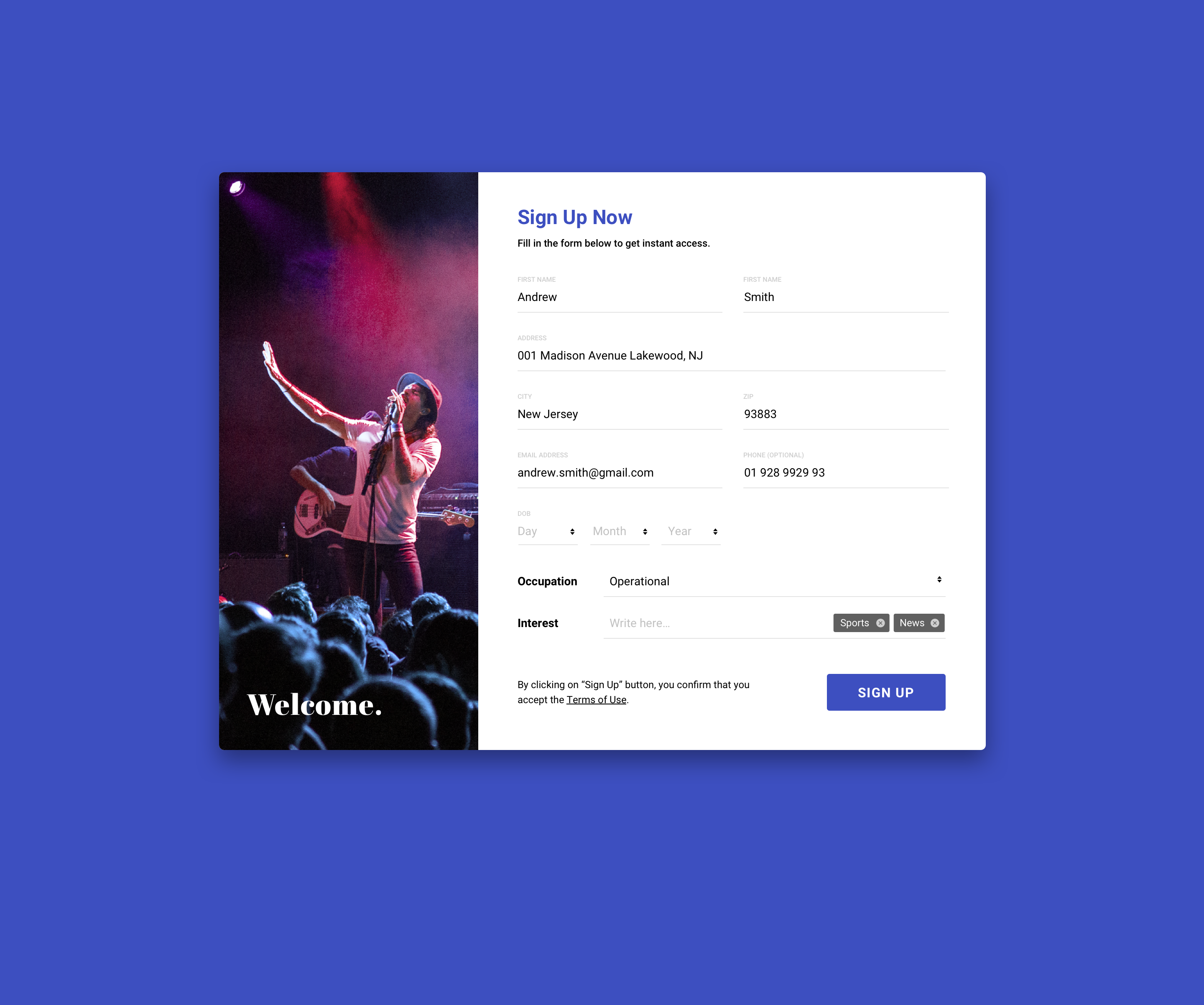 Register & Billing UI Design billing branding clean design event landing page minimalist register software ui ux web website