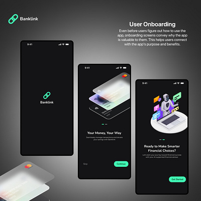 Onboarding Screens (Dark Mood)