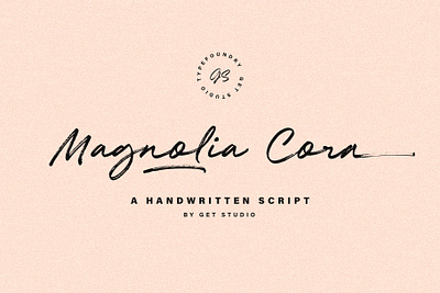 Magnolia Cora Script branding brush calligraphy font fontscript hand lettering handdraw label logo poster quote rough script signature signature font texture title typeface typogaphy wedding