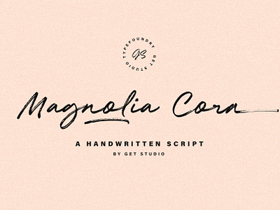 Magnolia Cora Script branding brush calligraphy font fontscript hand lettering handdraw label logo poster quote rough script signature signature font texture title typeface typogaphy wedding