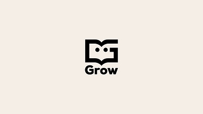 G-logo black bold book branding business company creative design face graphic design grow illustration logo logofolio modern portfolio sale vector wordmark