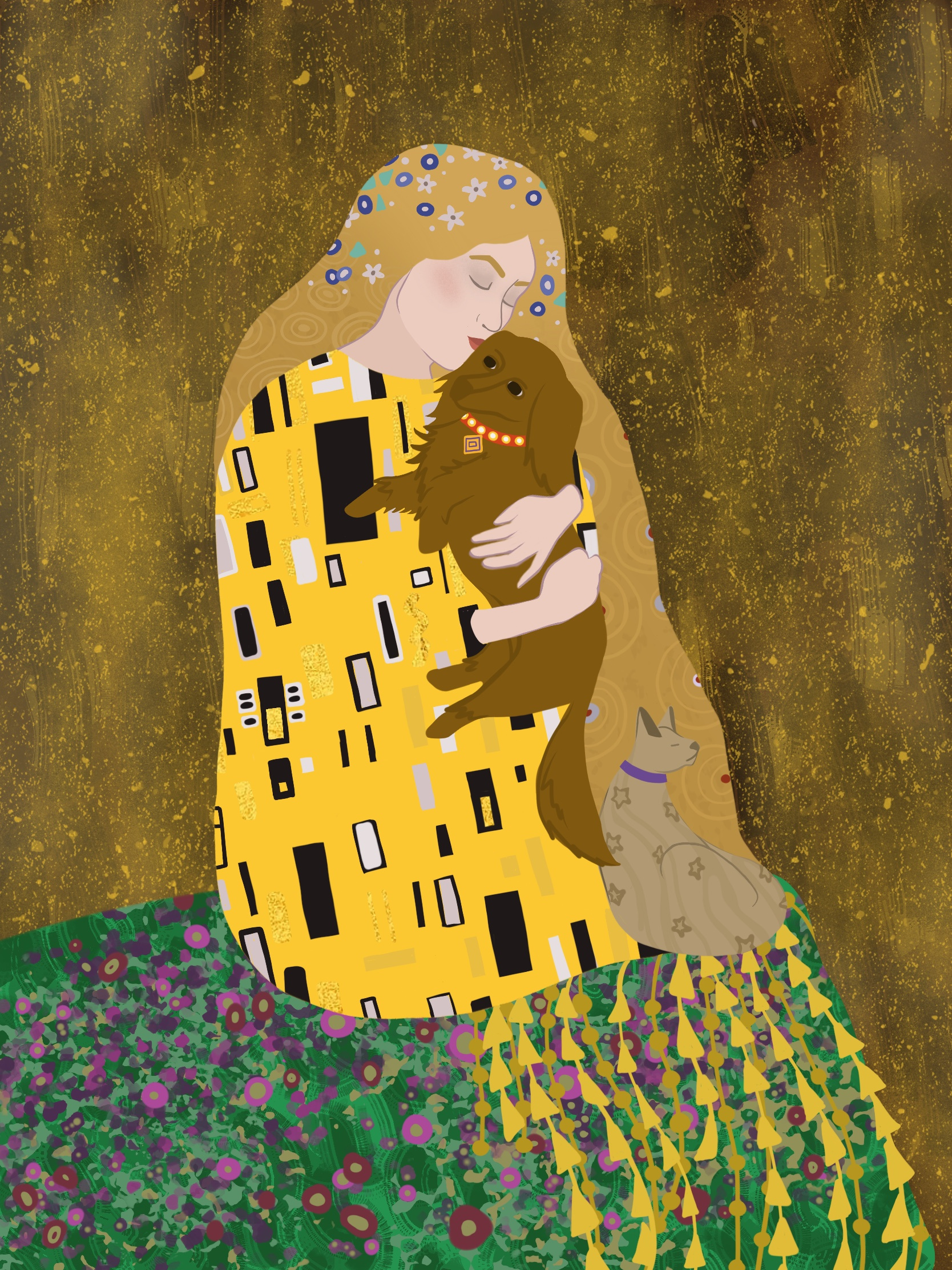 Lindsey a la Klimt art artstudy illustration klimt procreate