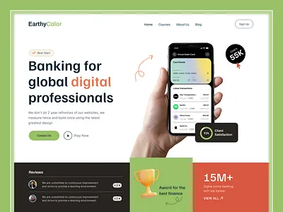Digital Banking Landing Page bank banking branding digital exchange finance homepage minimal mockup money mrinmoy payment ui ui ux website